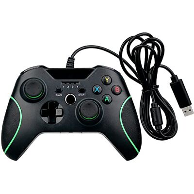 OSTENT Controller USB cablato Joystick Gamepad per Microsoft Xbox One/Xbox One S/PC portatile Windows Colore nero OSTENT Controller USB cablato Joystick Gamepad per Microsoft Xbox One/Xbox One S/PC portatile Windows Colore nero