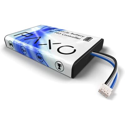 PAXO Batteria compatibile con il controller della Playstation 5, +66% di tempo di gioco con 9500mWh 2600mAh, LiPo ad alte prestazioni, messa a punto del controller PS5 con strumento + istruzioni video PAXO Batteria compatibile con il controller della Playstation 5, +66% di tempo di gioco con 9500mWh 2600mAh, LiPo ad alte prestazioni, messa a punto del controller PS5 con strumento + istruzioni video