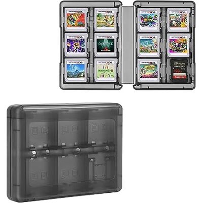 kwmobile Scatola Porta Schede Giochi Compatibile con Nintendo 3DS Custodia Portaschede Videogiochi per 28 Cartucce nero kwmobile Scatola Porta Schede Giochi Compatibile con Nintendo 3DS Custodia Portaschede Videogiochi per 28 Cartucce nero