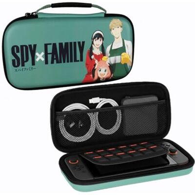 Konix Spy x Family Custodia protettiva e da trasporto per Nintendo Switch 2 Scomparti per accessori 8 scomparti per giochi Motivo famiglia Forger Verde Konix Spy x Family Custodia protettiva e da trasporto per Nintendo Switch 2 Scomparti per accessori 8 scomparti per giochi Motivo famiglia Forger Verde