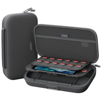 Belkin Gaming Custodia Pro per Nintendo Switch 2, Power Bank 10K Carbone Belkin Gaming Custodia Pro per Nintendo Switch 2, Power Bank 10K Carbone