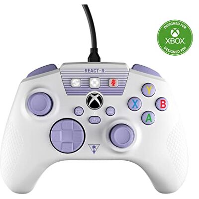 Turtle Beach REACT-R Controller Bianco e Viola – Xbox Series X e Xbox Series S, Xbox One e Windows Turtle Beach REACT-R Controller Bianco e Viola – Xbox Series X e Xbox Series S, Xbox One e Windows