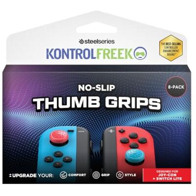 KontrolFreek No-Slip Thumb Grips for Joy-Con compatibili con Switch Lite e Switch Pro KontrolFreek No-Slip Thumb Grips for Joy-Con compatibili con Switch Lite e Switch Pro