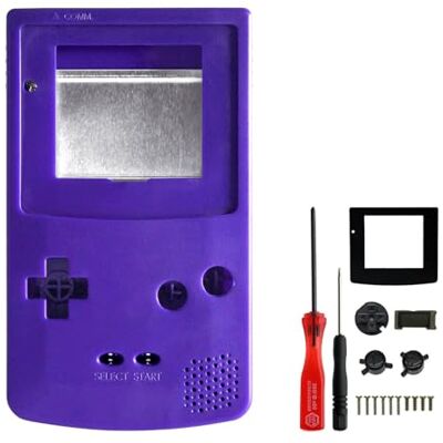 OSTENT Sostituzione Cover Case Cover Shell Completa compatibile per Nintendo GBC Gameboy Color Console Color Purple OSTENT Sostituzione Cover Case Cover Shell Completa compatibile per Nintendo GBC Gameboy Color Console Color Purple