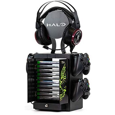 Numskull Game Storage Tower, Controller Holder, Headset Stand for PS4, Xbox One, Nintendo Switch-Official Halo Merchandise, Colore, Numskull Game Storage Tower, Controller Holder, Headset Stand for PS4, Xbox One, Nintendo Switch-Official Halo Merchandise, Colore,