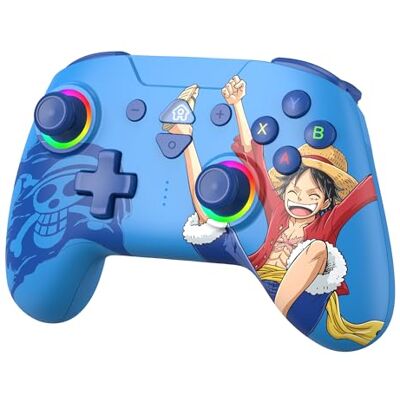 SUBSONIC Controller Wireless One Piece Luffy PC iOS Android Steam Licenza Ufficiale, Controller Ergonomico, LED Programmabile, Vibrazione, Paddle Posteriori per PC, iOS, Android, Steam SUBSONIC Controller Wireless One Piece Luffy PC iOS Android Steam Licenza Ufficiale, Controller Ergonomico, LED Programmabile, Vibrazione, Paddle Posteriori per PC, iOS, Android, Steam