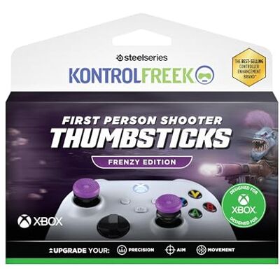 KontrolFreek FPS Freek Frenzy Gommini per Controller Xbox 1 Rialzo Alto e 1 Medio per Xbox Series X S & Xbox One Più Mira & Controllo Viola KontrolFreek FPS Freek Frenzy Gommini per Controller Xbox 1 Rialzo Alto e 1 Medio per Xbox Series X S & Xbox One Più Mira & Controllo Viola