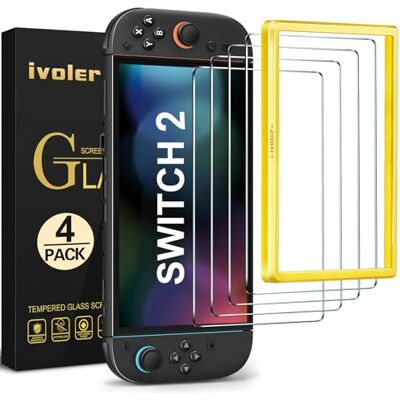 iVoler Pellicola Protettiva per Nintendo Switch 2 (2025), 4 Pezzi iVoler Pellicola Protettiva per Nintendo Switch 2 (2025), 4 Pezzi