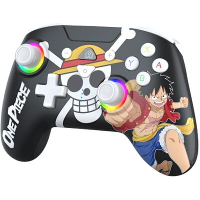 SUBSONIC Controller Wireless One Piece Luffy Fishman Switch 2 Nero Licenza Ufficiale, Controller Ergonomico, LED Programmabile, Vibrazione, Giroscopio per Nintendo Switch 2 e Switch SUBSONIC Controller Wireless One Piece Luffy Fishman Switch 2 Nero Licenza Ufficiale, Controller Ergonomico, LED Programmabile, Vibrazione, Giroscopio per Nintendo Switch 2 e Switch