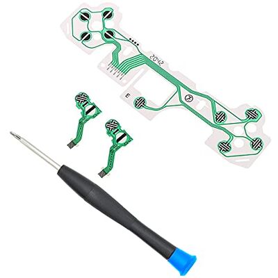 MMOBIEL Circuito stampato a nastro flessibile per PlayStation 5 PS5 DualSense Controller CFI-ZCT1W compreso (+) cacciavite MMOBIEL Circuito stampato a nastro flessibile per PlayStation 5 PS5 DualSense Controller CFI-ZCT1W compreso (+) cacciavite