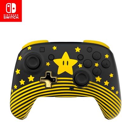 Turtle Beach Rematch Super Mario Star Controller da gaming wireless per Nintendo Switch. Funziona anche con Nintendo Switch 2 Pulsante C non disponibile. Turtle Beach Rematch Super Mario Star Controller da gaming wireless per Nintendo Switch. Funziona anche con Nintendo Switch 2 Pulsante C non disponibile.