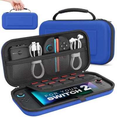 MoKo Custodia per Nintendo Switch 2 2025 con 10 Slot per Cartucce e Tasche MoKo Custodia per Nintendo Switch 2 2025 con 10 Slot per Cartucce e Tasche