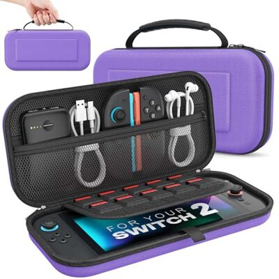 MoKo Custodia per Nintendo Switch 2 2025 con 10 Slot per Cartucce e Tasche Custodia da Viaggio Rigida Protettiva Portatile per Switch 2 Console Accessori, Cover di Grande Capacità MoKo Custodia per Nintendo Switch 2 2025 con 10 Slot per Cartucce e Tasche Custodia da Viaggio Rigida Protettiva Portatile per Switch 2 Console Accessori, Cover di Grande Capacità