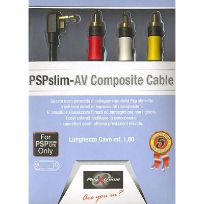 Xtreme PSP slim cavo AV 1,8 m XT Xtreme PSP slim cavo AV 1,8 m XT
