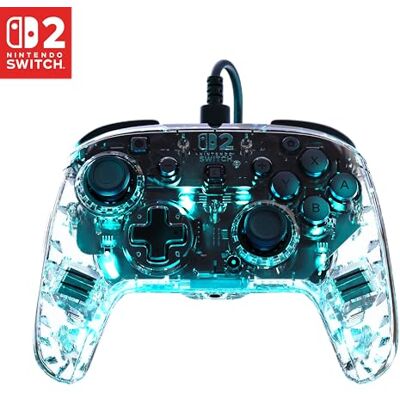 Turtle Beach Afterglow Chiaro controller da gaming RGB cablato con licenza ufficiale per Nintendo Switch 2 Turtle Beach Afterglow Chiaro controller da gaming RGB cablato con licenza ufficiale per Nintendo Switch 2