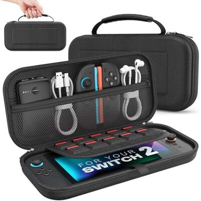 MoKo Custodia per Nintendo Switch 2 2025 con 10 Slot per Cartucce e Tasche MoKo Custodia per Nintendo Switch 2 2025 con 10 Slot per Cartucce e Tasche