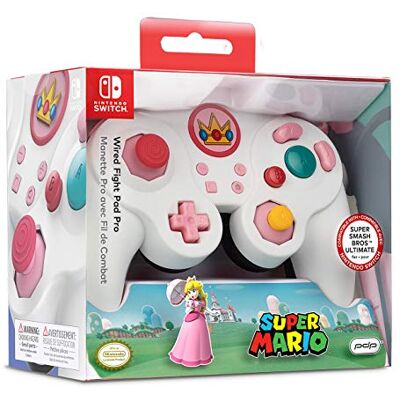 PDP Controller Cablato Nintendo Switch Peach Super Smash Bros Essentials Nintendo Switch PDP Controller Cablato Nintendo Switch Peach Super Smash Bros Essentials Nintendo Switch