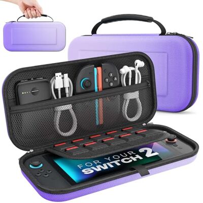 MoKo Custodia per Nintendo Switch 2 2025 con 10 Slot per Cartucce e Tasche MoKo Custodia per Nintendo Switch 2 2025 con 10 Slot per Cartucce e Tasche
