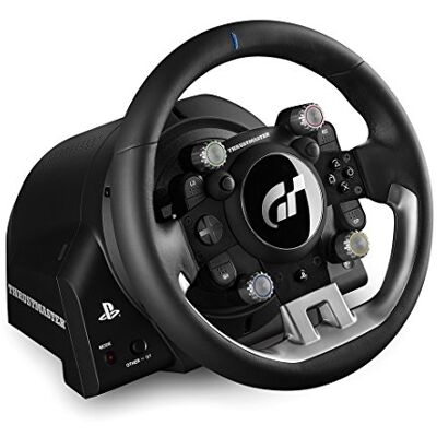 Thrustmaster T-GT Volante incl. 3-Pedali, Force Feedback, 270° 1080°, Eco-Sistema, Gran Turismo, PS4 / PC Thrustmaster T-GT Volante incl. 3-Pedali, Force Feedback, 270° 1080°, Eco-Sistema, Gran Turismo, PS4 / PC