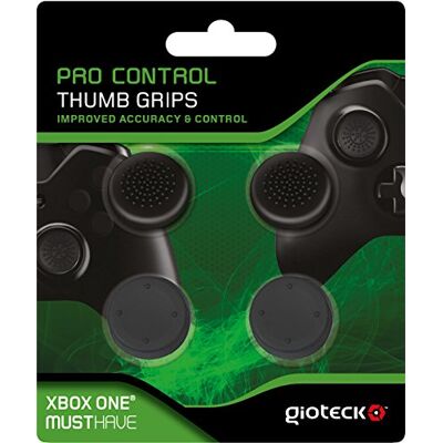 Gioteck PCTGXB1-11-MU Pro Control Impugnatura per pollice in gomma per Xbox One, colore: Nero Gioteck PCTGXB1-11-MU Pro Control Impugnatura per pollice in gomma per Xbox One, colore: Nero