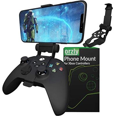 Orzly Clip da gioco mobile per controller Xbox Series X, supporto telefono, morsetto regolabile compatibile con Xbox Series X S, Xbox One, Xbox One S, Xbox One X-Carbon Black Orzly Clip da gioco mobile per controller Xbox Series X, supporto telefono, morsetto regolabile compatibile con Xbox Series X S, Xbox One, Xbox One S, Xbox One X-Carbon Black