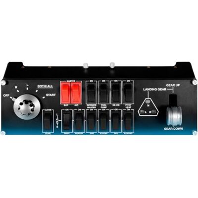 Logitech Saitek Flight Switch Panel, Controller Interruttori di Simulazione Pofessionale Pannello di Volo, Indicatori LED, Selettore Magnetico 5 Posizioni, Controllo Realistico Carrello, PC Nero Logitech Saitek Flight Switch Panel, Controller Interruttori di Simulazione Pofessionale Pannello di Volo, Indicatori LED, Selettore Magnetico 5 Posizioni, Controllo Realistico Carrello, PC Nero