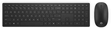 HP 800 Pavilion, Combo Mouse e Tastriera Wireless, Indicatori LED, Ricevitore Nano USB, Qwerty Layout Italiano a Tre zone, Compatibile con Windows 11, Design Sottile, Leggero e Compatto, Nero