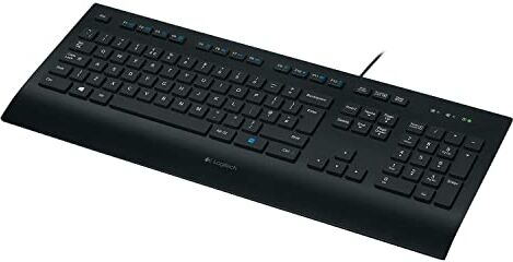 Logitech K280e Pro Tastiera, Layout Italiano QWERTY Nero