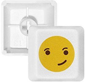 OFFbb Cool fiducioso Yellow cute online Emoji PBT per tastiera meccanica bianco OEM n. marcato stampa R1