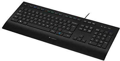 Logitech K280e Pro Tastiera, Layout Tedesco ‎QWERTZ, Nero