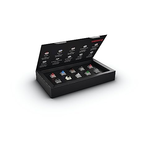 CHERRY MX Experience Box, Set di 10 interruttori per Tastiera Meccanica, per Il Fai da Te, Hot Swap o Tastiera da Gioco, da provare e Conoscere, qualità Made in Germany