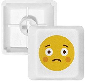 OFFbb Shy Yellow cute online Emoji PBT per tastiera meccanica bianco OEM n. marcato stampa R3