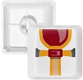 DIYthinker Egitto rosso giallo blu scettro PBT per tastiera meccanica bianco OEM n. marcato stampa multicolore MultiColor R4