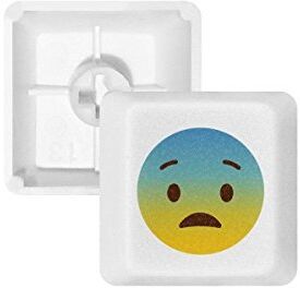 OFFbb Awkward Yellow cute online Emoji PBT per tastiera meccanica bianco OEM n. marcato stampa R1