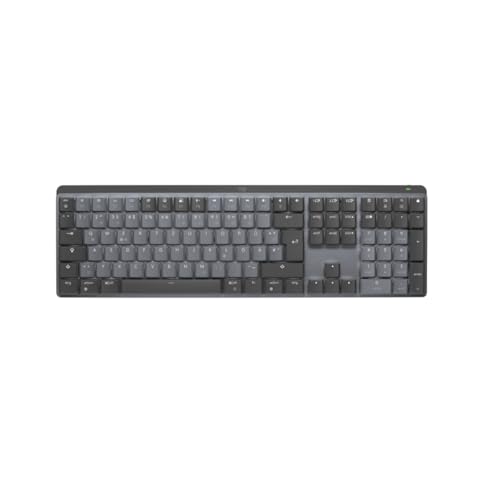 Logitech MX Mechanical Tastiera Retroilluminata Wireless Performance, Switch Lineari, Layout Tedesco QWERTZ Grigio