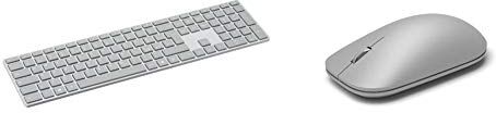 Microsoft ws2-00010 surface tastiera di design, layout italiano qwerty, connessione bluetooth, platinum & surface grigio topo