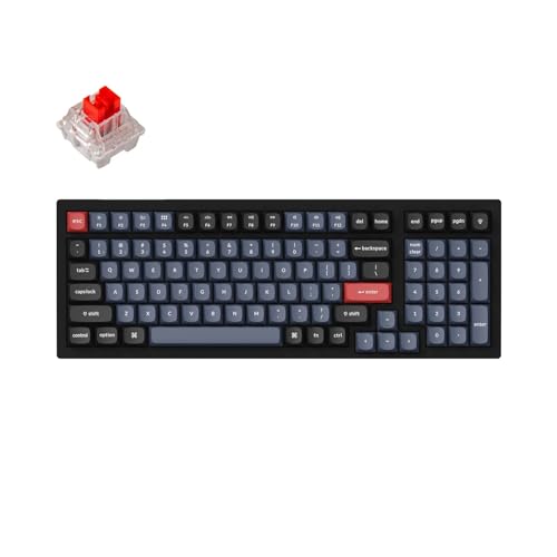 Keychron K4 Pro QMK/VIA Tastiera meccanica senza fili Hot-swap Retroilluminazione RGB 96% layout USB K Pro Interruttore rosso