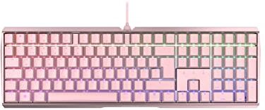 CHERRY MX BOARD 3.0 S, Tastiera Meccanica da Gaming Retroilluminata RGB, Layout Tedesco (QWERTZ), Resistente Telaio in Alluminio, Tasti MX BLACK, Con Cavo, Rosa