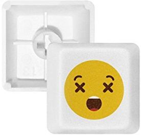 OFFbb confondere Yellow cute online chat Emoji PBT per tastiera meccanica bianco OEM n. marcato stampa R4