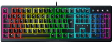 Razer Ornata V3 Flat Mecha Membrane Keyboard with  Chroma RGB (Media Keys, Fully Programmable) QWERTZ   DE Layout, Black