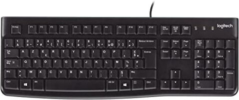 Logitech K120 Tastiera Cablata Business ‎per Windows/Linux, Layout ‎Olandese-Belga Azerty, Nero