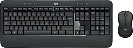 Logitech MK540 Advanced Combo Tastiera e Mouse Wireless per Windows, Layout ‎Francese AZERTY Nero