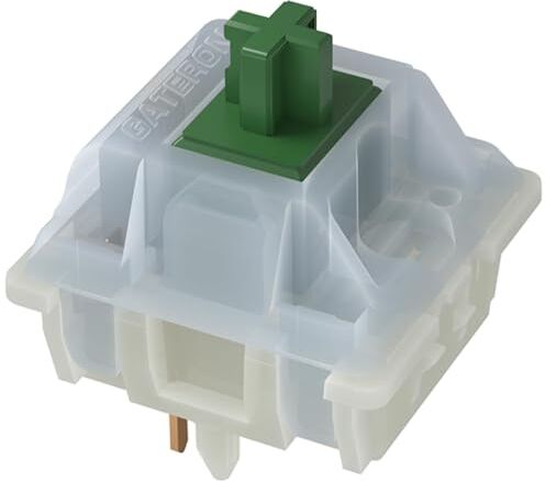 kutethy Interruttori Gateron Tastiera meccanica verde lattea 5 pin gialli per tutte le tastiere meccaniche MX (108 pezzi, verde)