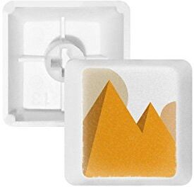 DIYthinker Egitto giallo Sphinx Pyramids Sun PBT per tastiera meccanica bianco OEM n. marcato stampa multicolore MultiColor R3