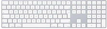 Apple Magic Keyboard con tastierino numerico: Bluetooth, ricaricabile. Compatibile con Mac, iPad o iPhone; Olandese, argento