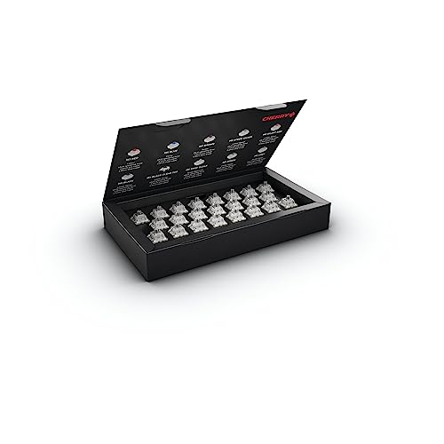 CHERRY MX RGB SPEED SILVER Switch Kit, 23 Interruttori Meccanici per Tastiera, per Fai Da Te, Tastiera Hot-Swap o da Gioco, Interruttore Lineare Senza Clic, Veloce e Diretto