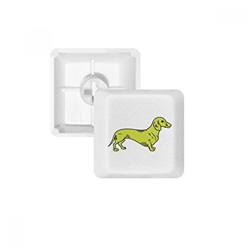 DIYthinker Cartoon Dog giallo illustrazione modello PBT per tastiera meccanica bianco OEM n. marcato stampa multicolore MultiColor R3