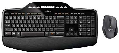 Logitech MK710 Kit Mouse e Tastiera, Layout Spagnolo Qwerty, Nero