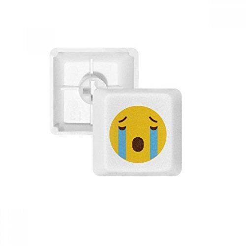 OFFbb Cry Yellow cute online chat Emoji PBT per tastiera meccanica bianco OEM n. marcato stampa R1