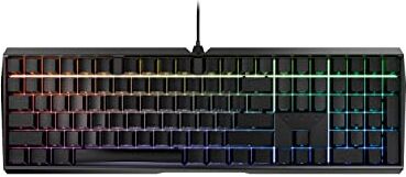 CHERRY MX BOARD 3.0 S, Tastiera Gaming Con Filo con Illuminazione RGB, Layout per l'Unione Europea (QWERTY), Interruttori MX RED, Nero